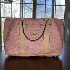 Vintage Y2K 2000 Guess Pink/Tan Handbag